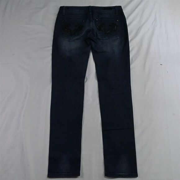 Rerock Express 4 Skinny Dark Wash Stretch Denim Womens Jeans - Picture 9 of 9